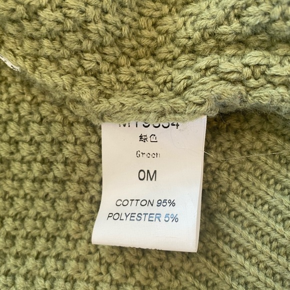 Green Cardigan Knit Sweater - Picture 8 of 8